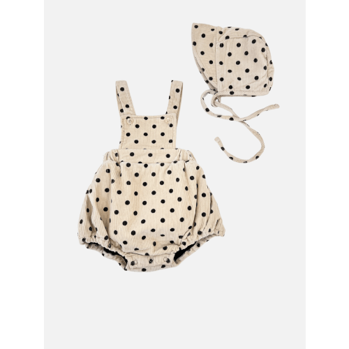 DOT ROMPER + BONNET SET