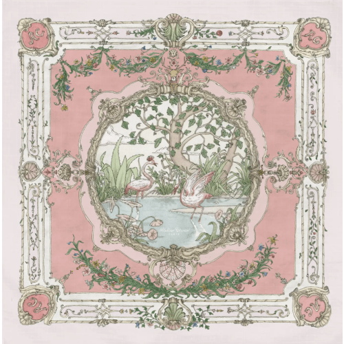 Carré – Tapestry Pink on Pink - Atelier Choux