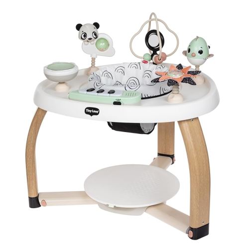 Tiny Love 5-in-1 Here I Grow Stationary Activity Center – Black & White Décor Collection, Black & White