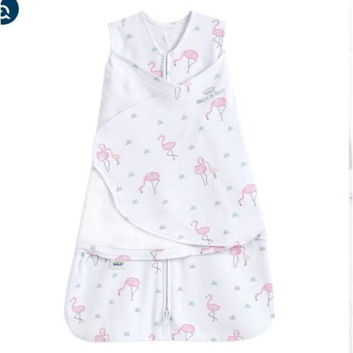 Flamingo Print Cotton Swaddle - Newborn | HALO