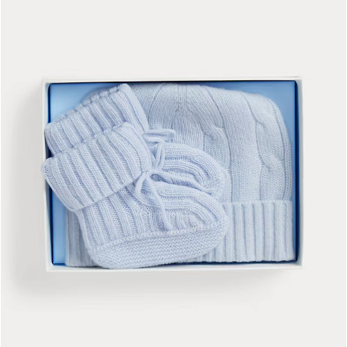 Cashmere Beanie & Bootie Set