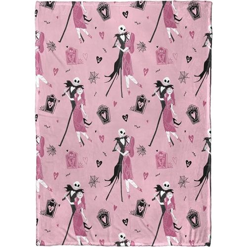 Northwest Nightmare Before Christmas Silk Touch Throw Blanket, 50" x 70", Misfit Tango