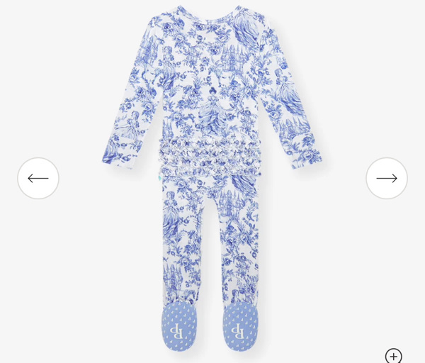 Briar Footie Ruffled Zippered One Piece