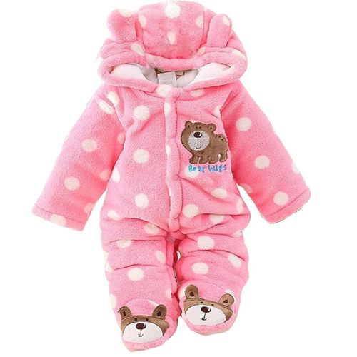 Gaorui Newborn Baby Jumpsuit Outfit Hoody Coat Winter Infant Rompers Toddler Clothing Bodysuit