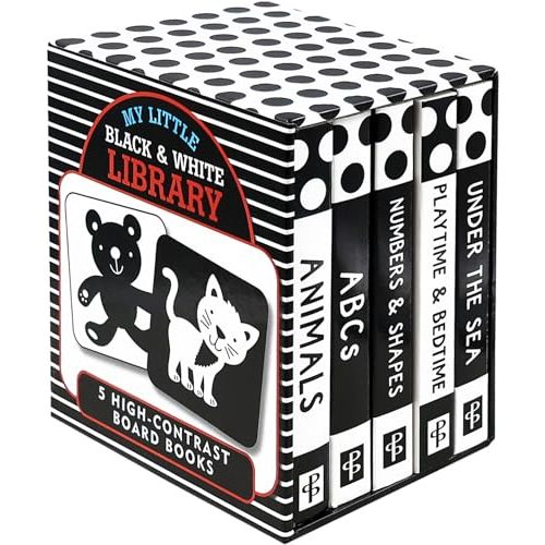 Board Book Library - Set of 5 High Contrast Board Books