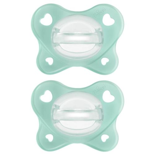 PhysioForma Dual Soft Silicone Pacifier 0-2m (2pc) - Seafoam