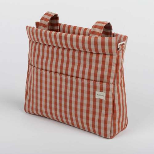 Minicoton Stroller Bag, Icon Bag - Rose + Red