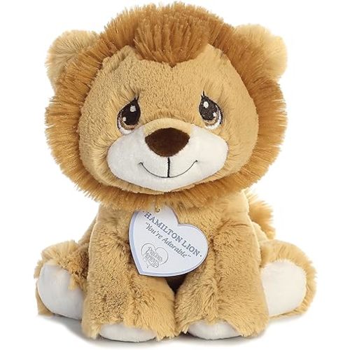 Aurora® Inspirational Precious Moments™ Hamilton Lion Stuffed Animal - Cherished Memories - Enduring Comfort - Brown 8.5 Inches