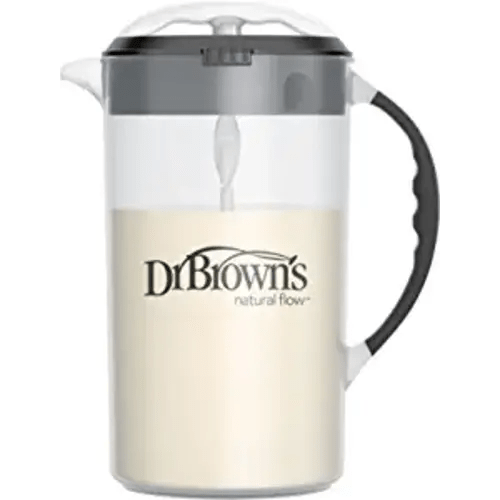 Dr. Brown's Baby Formula Mixing Pitcher with Adjustable Stopper, Locking Lid, & No Drip Spout, 32oz, BPA Free, Black