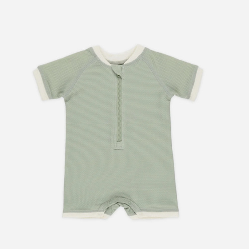 Zip Rashguard One-Piece || Sage – Quincy Mae