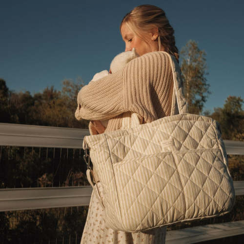 Organic cotton diaper bag - Striped collection