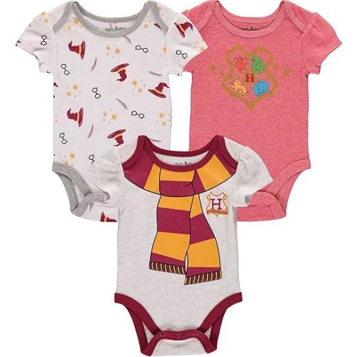 Harry Potter Baby Girls Bodysuit 5-Pack Baby Clothes Baby Gifts - Baby Bodysuit Multipack
