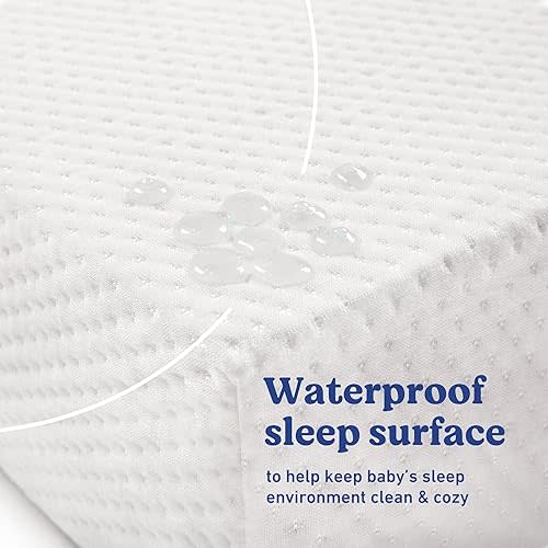 Graco Premium Crib & Toddler Mattress – GREENGUARD Gold Certified, CertiPUR-US Certified Foam, Machine Washable Cover with 100% Waterproof Surface, Fits Standard Full Size Baby Crib and Toddler Bed
