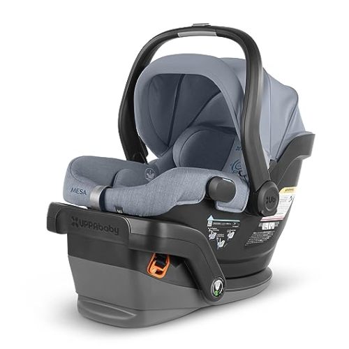 Mesa V2 Infant Car Seat - Gregory - Blue Melange | Merino Wool + Base for Mesa/Mesa V2