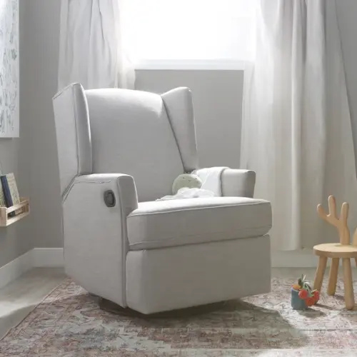 Second Story Home Heming Wingback Recliner Nursery Glider & Reviews | Wayfair
