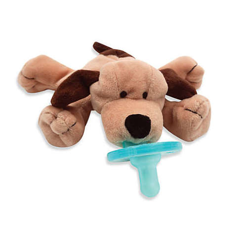 WubbaNub WubbaNub Pacifier - Brown Puppy, Attached