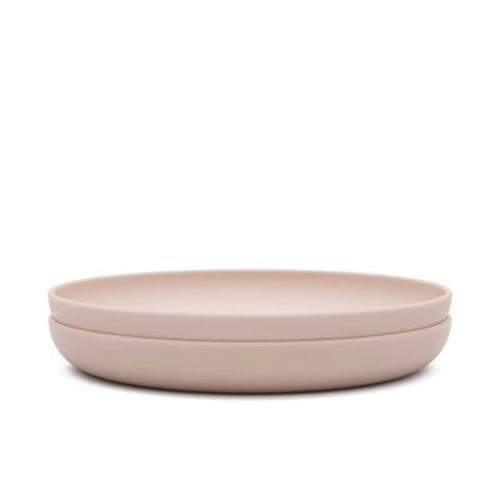 Lalo 2pk Silicone Dining Plates - Blueberry