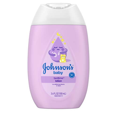 Johnson's Baby Moisturizing Bedtime Baby Lotion, Paraben-Free, Travel Size, 3.4 fl. oz