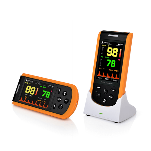 Lepu Medical Grade FDA Approved Bedside Handheld Overnight Pulse Oximeter Fingertip Oximeter Blood Oxygen Meter Finger Oxygen Monitor for Infant Kid Toddler Adult Android iPhone Rechargeable Digital Portable Oximeter SP20 with Wireless Bluetooth Connectio
