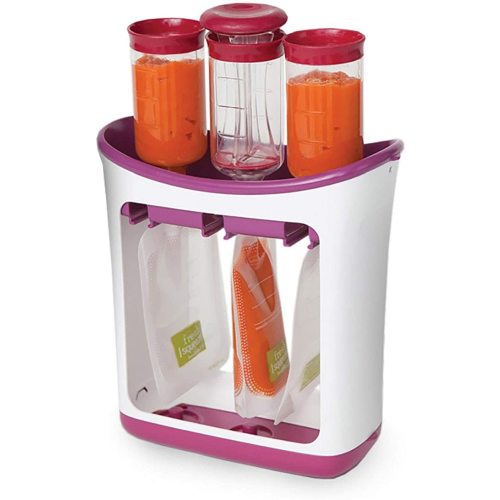 Infantino Squeeze Station for Homemade Baby Food, Pouch Filling Station for Puree Food for Babies and Toddlers, Dishwasher Safe and BPA-Free