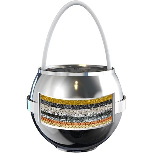 Bathtub Water Filter for Tub with Overflow,2,500 Gallons of Filtration,8 Stages Bath Filter,Remove contaminants,Chlorineand Fluoride,HardWater Softener,BPA Free(Upgrade Version),Chrome