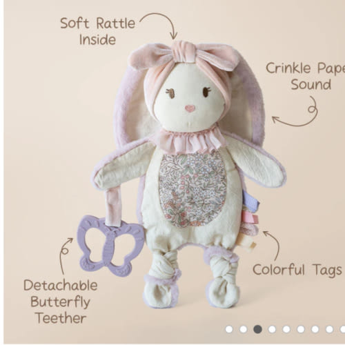 Bunny Lovey for Baby | Soft & Snuggly Baby Security Blanket | Moonkie