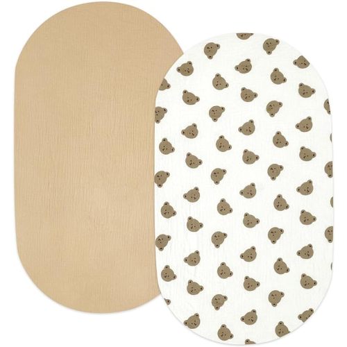 Bears - Muslin Bassinet Sheets