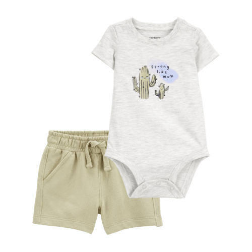 Baby 2-Piece Bodysuit & French Terry Short Set | Carter's