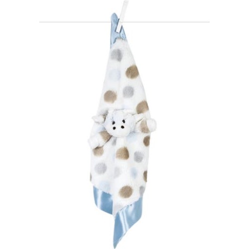 Luxe Dot Plush Giraffe Lovey Blanket