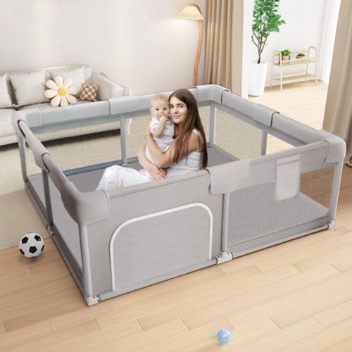 Baby Playpen Play Pens for Babies and Toddlers Baby Fence Play Yards for Indoor & Outdoor Anti-Fall
