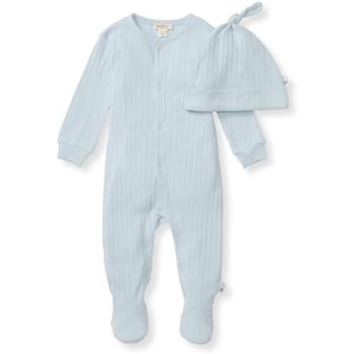 Burt's Bees Baby Baby Boys Jumpsuit, 100% Organic Cotton One-piece Short Sleeve, Long Sleeve Coverall
