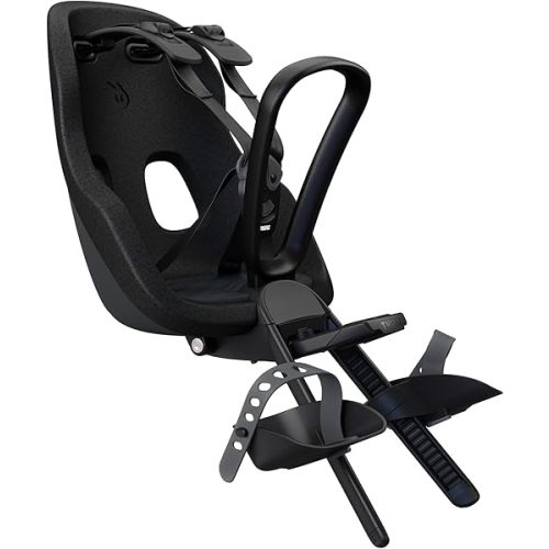 Thule Yepp Nexxt 2 Mini - Front Mounted Child Bike seat - Lightweight & Breathable seat - Adjustable footrests & footstraps - Fast Mount System - 5 Point Harness System - Magnetic childproof Buckle