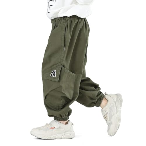 MINI PANDA Toddler Pants Boys& Girls, Relaxed Stretch Twill Toddler Casual Pants