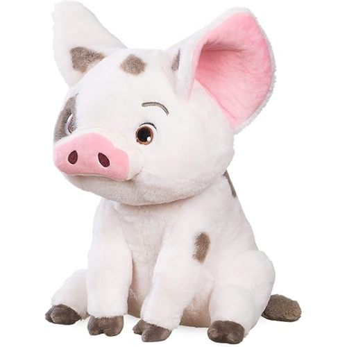 Disney Store Official Pua Plush, Moana, Medium 13 Inches, Iconic Cuddly Toy Character with Embroidered Eyes and Soft Plush Features, Suitable for All Ages 0+