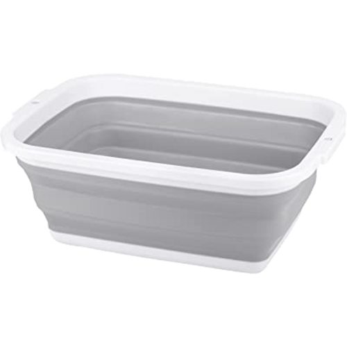Collapsible Sink with 2.25 Gal / 8.5L, Foldable Dish Tub for Washing Dishes, Camping, Hiking and Home, Portable Washing Basin