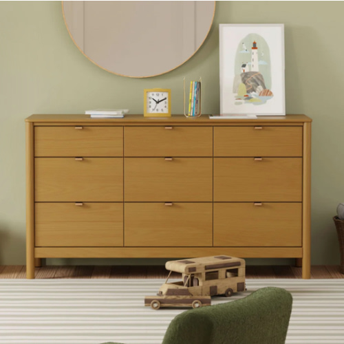 Babyletto Kids Bondi 9-Drawer Assembled Dresser - Honey
