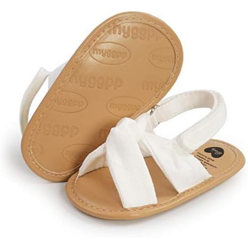 Baby Girl Sandals Summer Crib Shoes Bowknot Soft Sole Infant Girls Princess Dress Flats First Walker Shoes