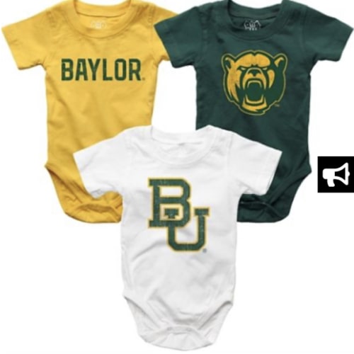 Baylor University Infant Bodysuit 3-Pack