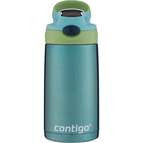 Contigo® Kids Straw Stainless Steel Water Bottle with AUTOSPOUT® Lid, 13oz.
