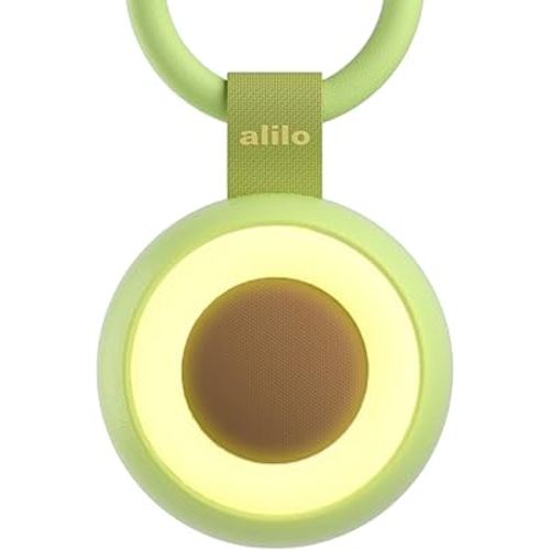 alilo Pocket Soother | Portable Sound Machine for Baby Kids | Night Light | 30 Soothing Sounds | Travel | White Noise | Timer | Memory Function | Sleep | Shush | Baby Shower | Newborn Gift | Avocado