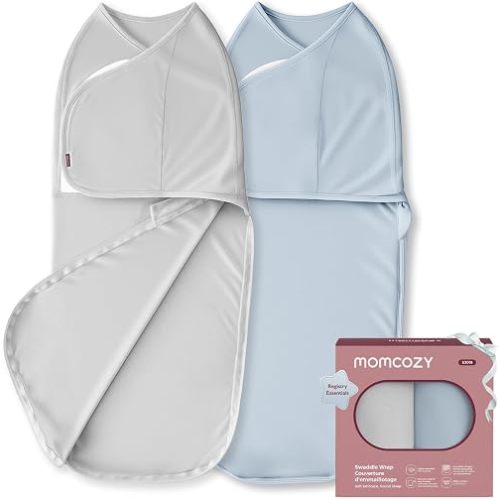 Momcozy Swaddles for Newborns, Quiet Fastener Swaddle for Infant 0-3 Months