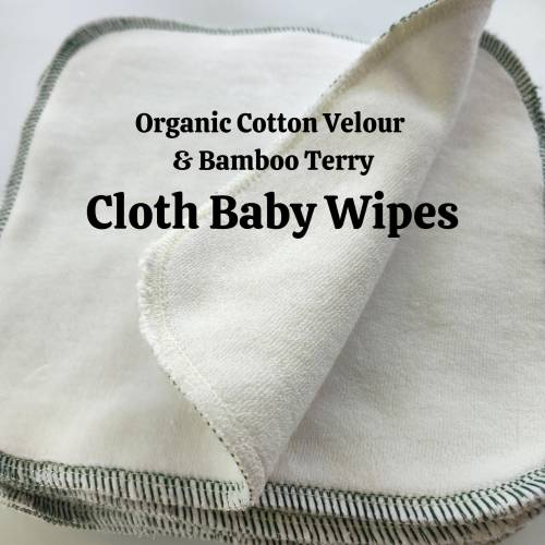 Organic Cloth Baby Wipes, velour family cloth, thick soft reusable toilet paper, washable reusable TP, natural baby shower gift, wash cloths