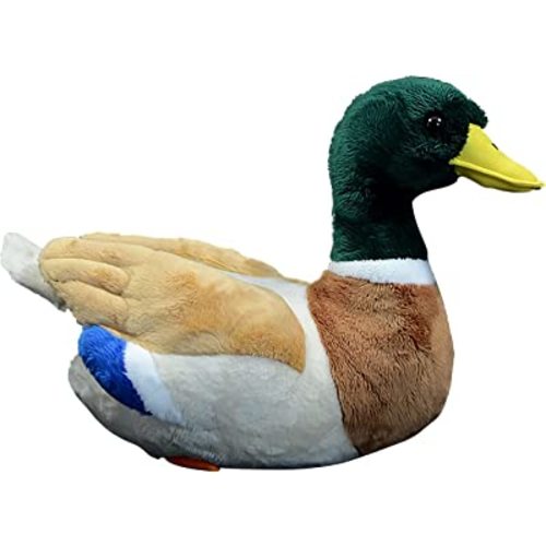 Nohito Kawaii Realistic Mallard Duck Plush Toy Stuffed Animal Lifelike Green Duck Plushie Pillow Doll Home Decoration 12.2" Long (Mallard Duck)