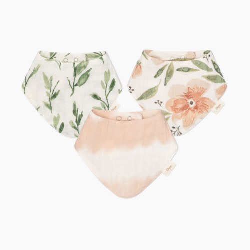 Crane Baby Cotton 4 Layer Muslin Bib Set (3 Pack) - Parker