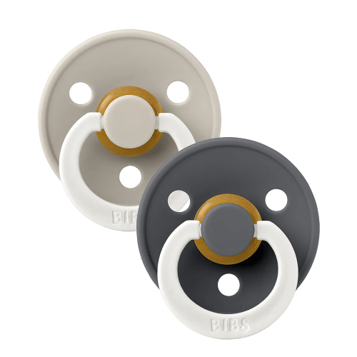 Bibs Pacifiers - 2 Pack - Glow Sand/Iron