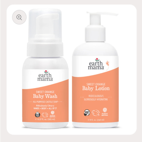 Sweet Orange Baby Wash + Lotion Set