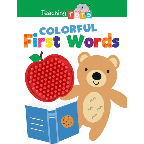 Colorful First Words - Silicone Touch and Feel Board Book - Sensory Board Book