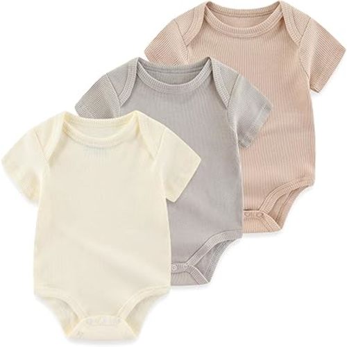 Baby Bodysuit Boy Girl Clothes Soft Newborn Infant Outfit Short Sleeve Romper