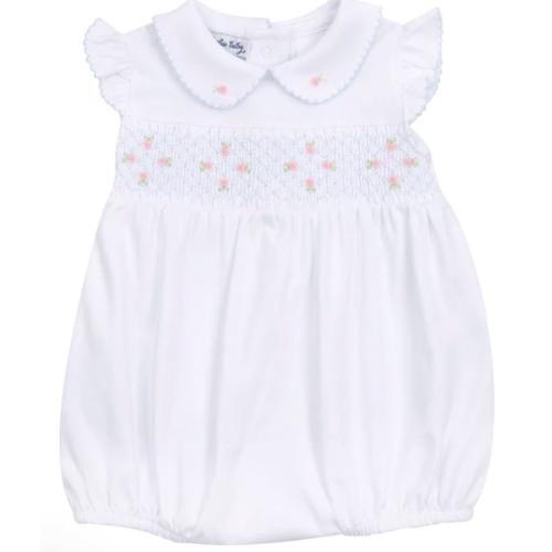 Charlotte's Classics Smocked Bubble - Sky Blue