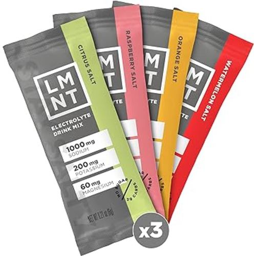 LMNT Zero-Sugar Electrolytes - Variety Pack - Hydration Powder Packets | No Dodgy Ingredients | Keto & Paleo Friendly | 12 Sticks
